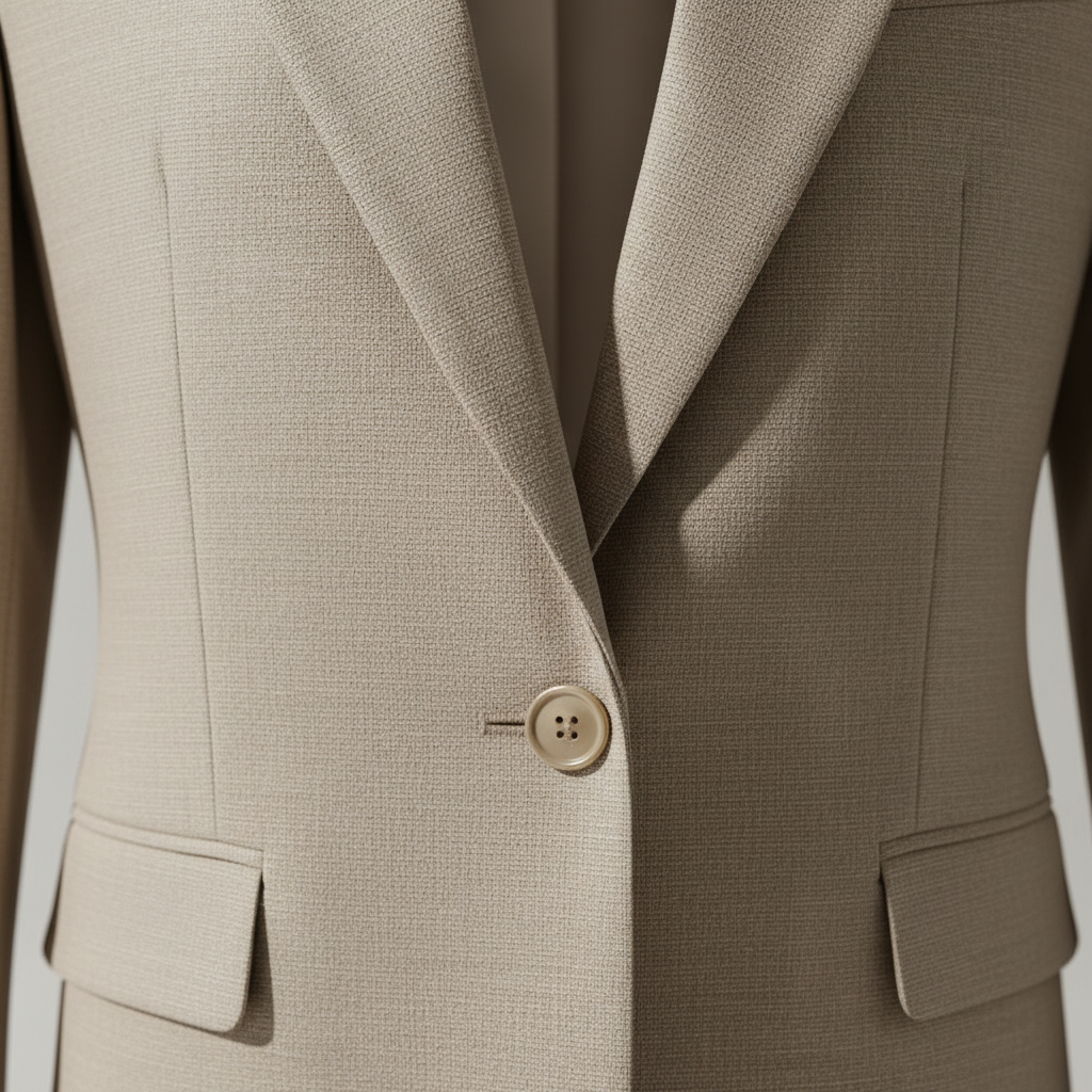 Beige Jacke aus Polyestergemisch
