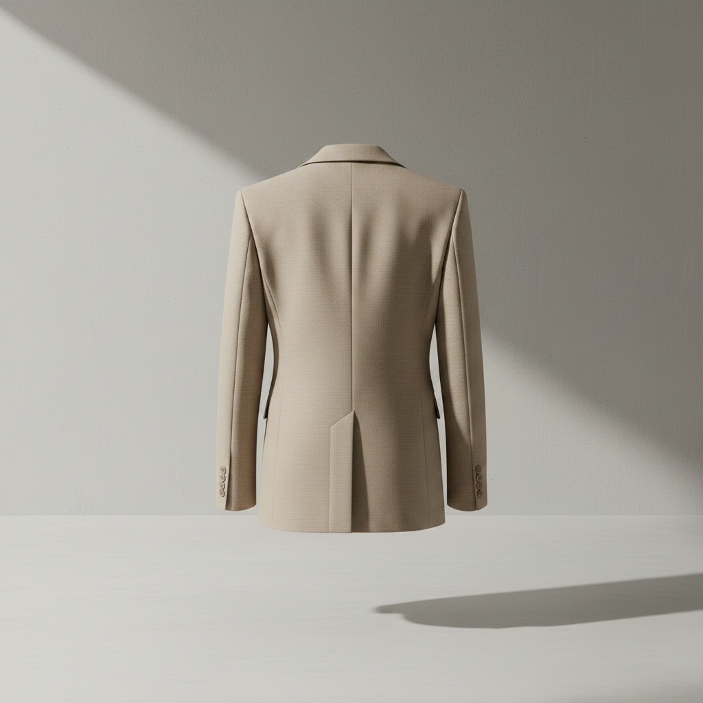 Beige Jacke aus Polyestergemisch