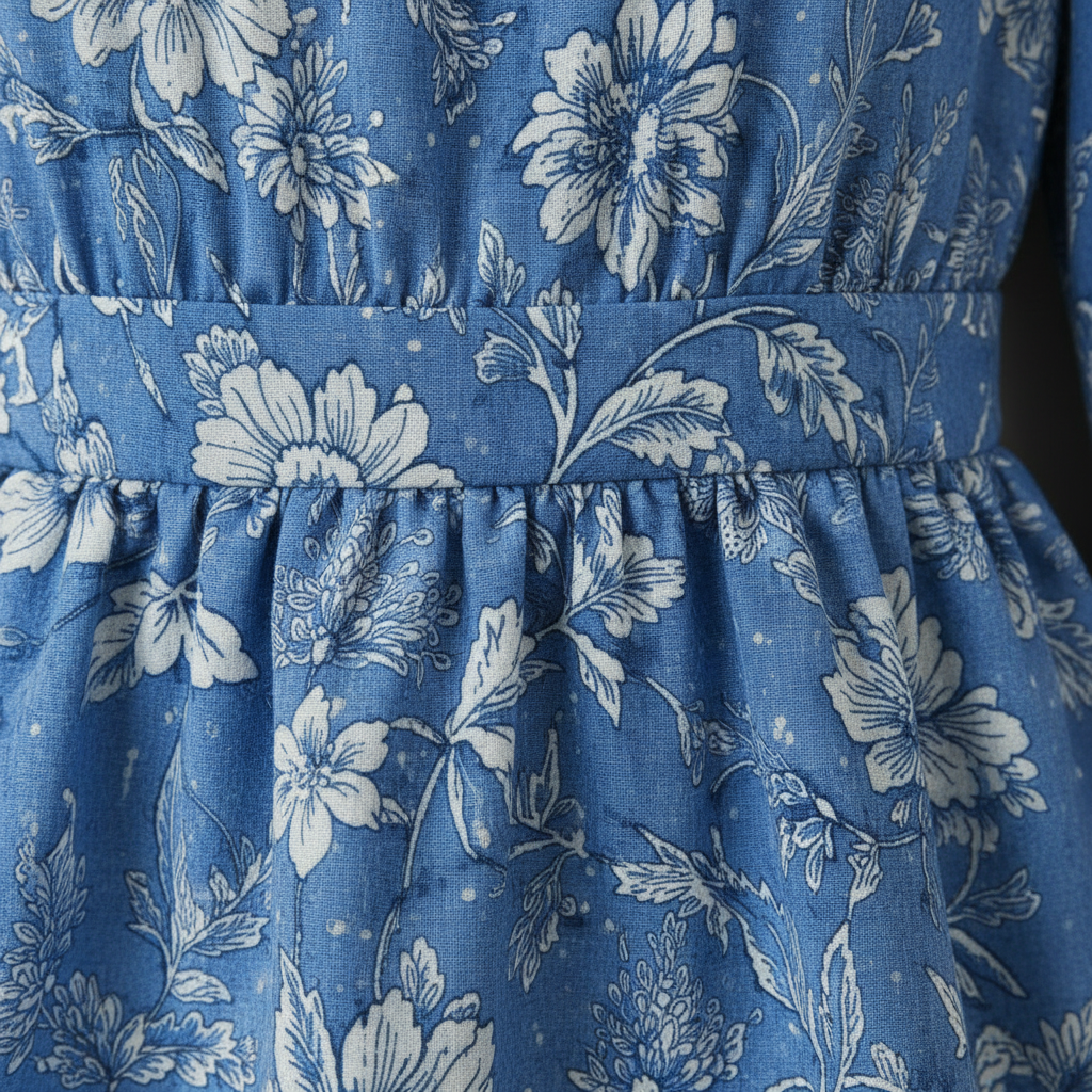 Blaue Viskosebluse