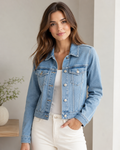Blau Jeansjacke