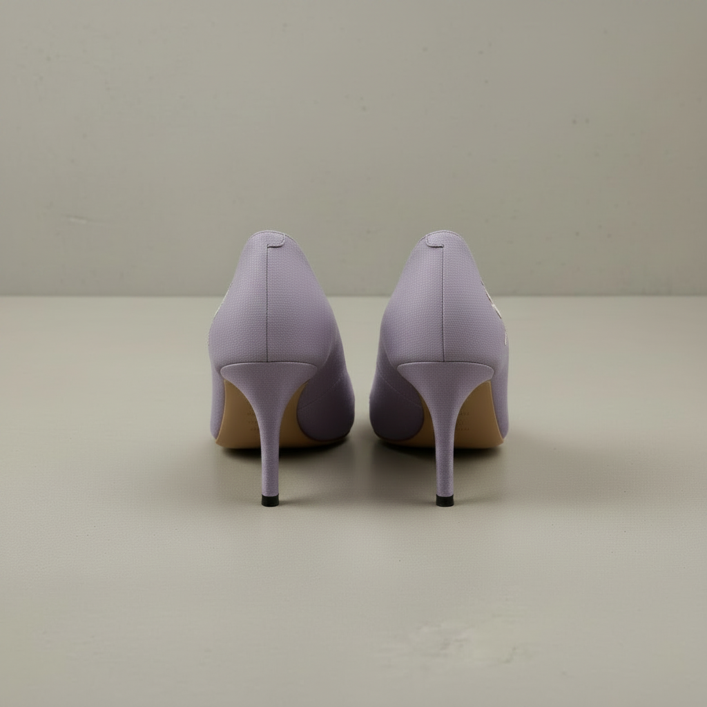 Lila Textilpumps